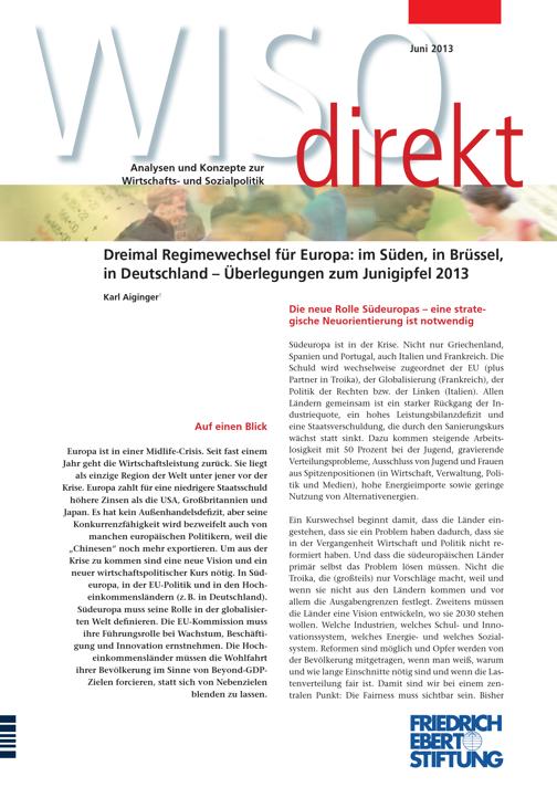 Dreimal Regimewechsel für Europa