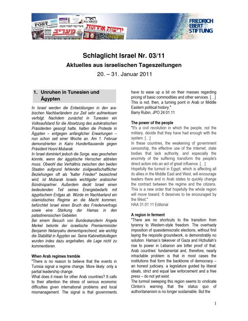 Schlaglicht Israel (2011) H. 03