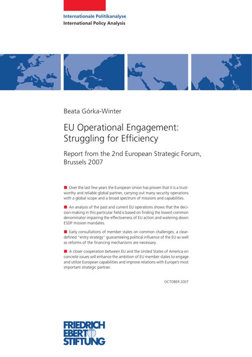 EU operational engagement struggling for efficiency