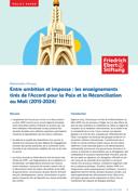 Entre ambition et impasse